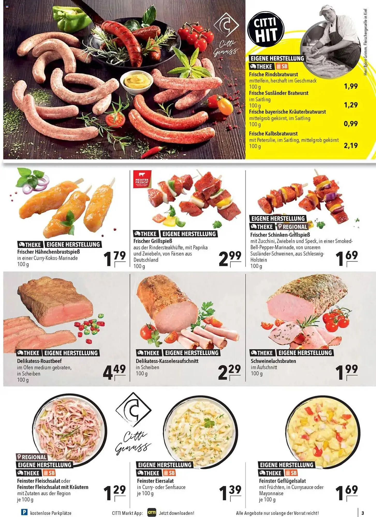 CITTI Markt Prospekt von 13. August bis 19. August 2025 - Prospekt seite 3