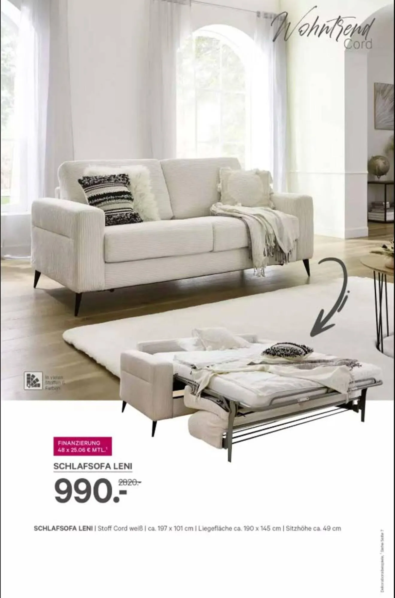 Kabs Polsterwelt Prospekt von 10. November bis 2. Dezember 2025 - Prospekt seite 31