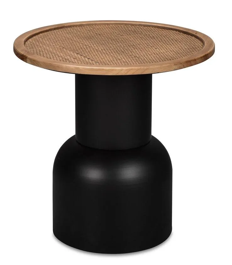 Beistelltisch RONJA 50 x 51 cm braun/ schwarz