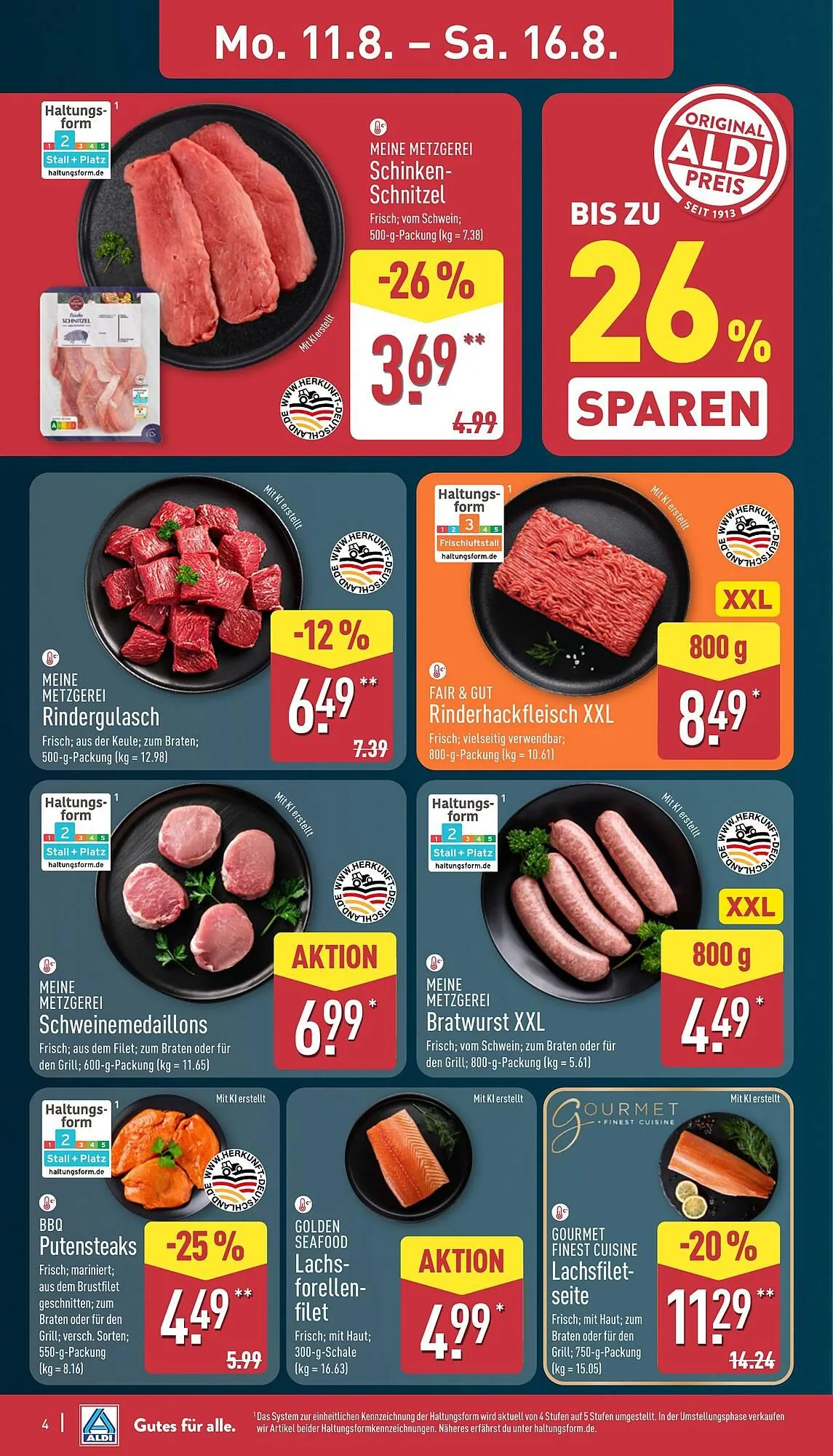 Aldi Nord Prospekt von 11. August bis 16. August 2025 - Prospekt seite 4