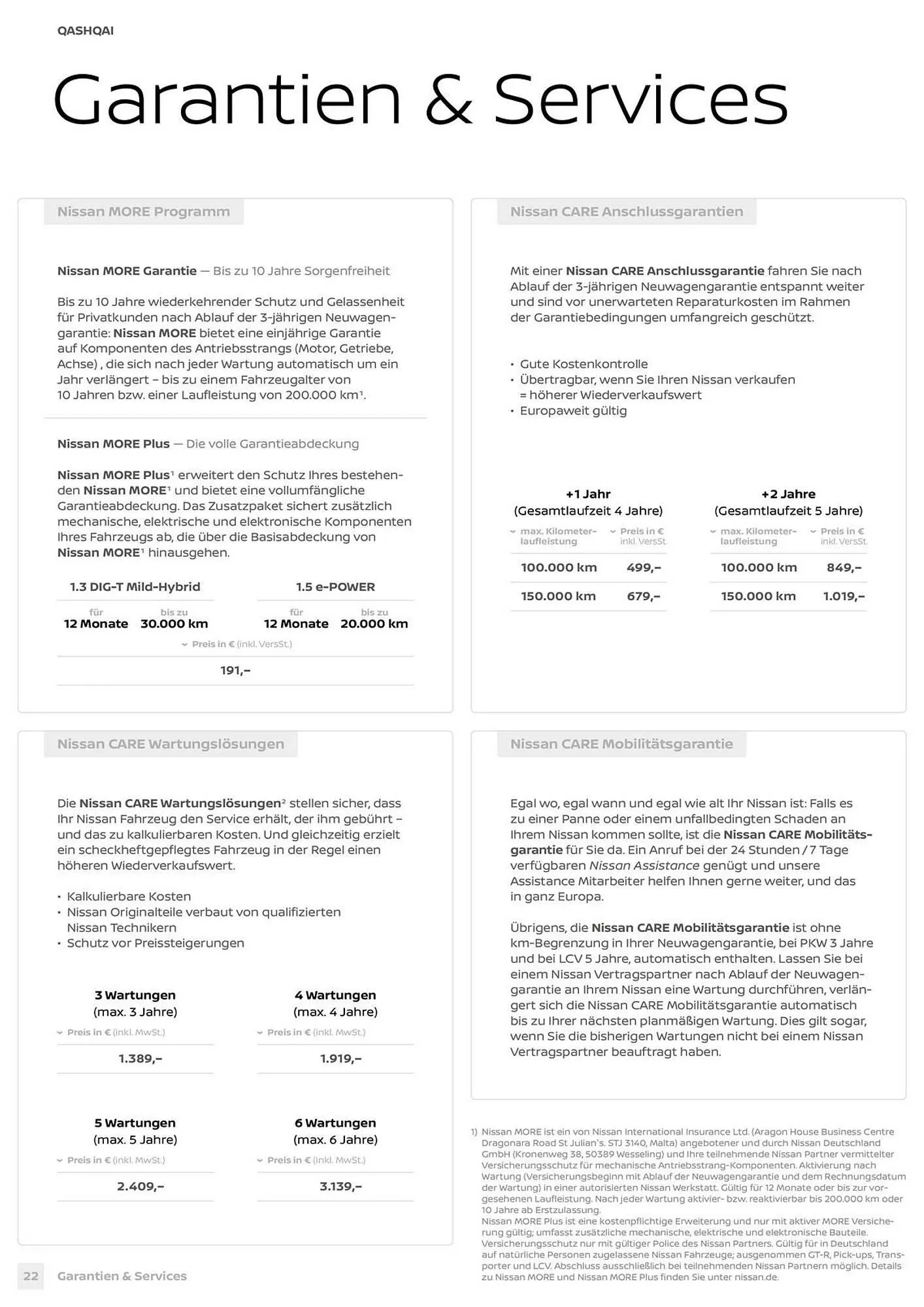 Nissan Prospekt von 3. April bis 30. März 2027 - Prospekt seite 22