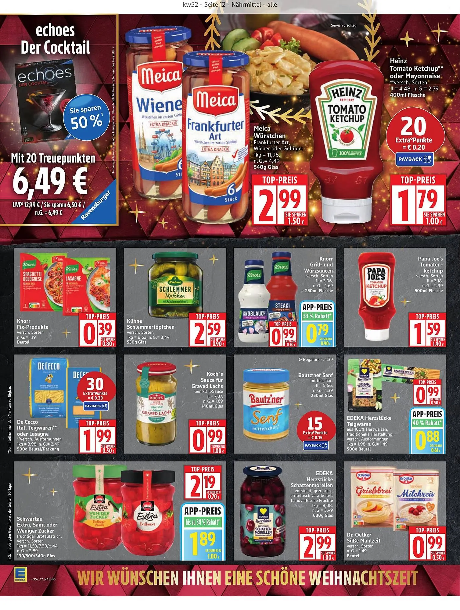 Edeka Prospekt von 22. Dezember bis 27. Dezember 2025 - Prospekt seite 12