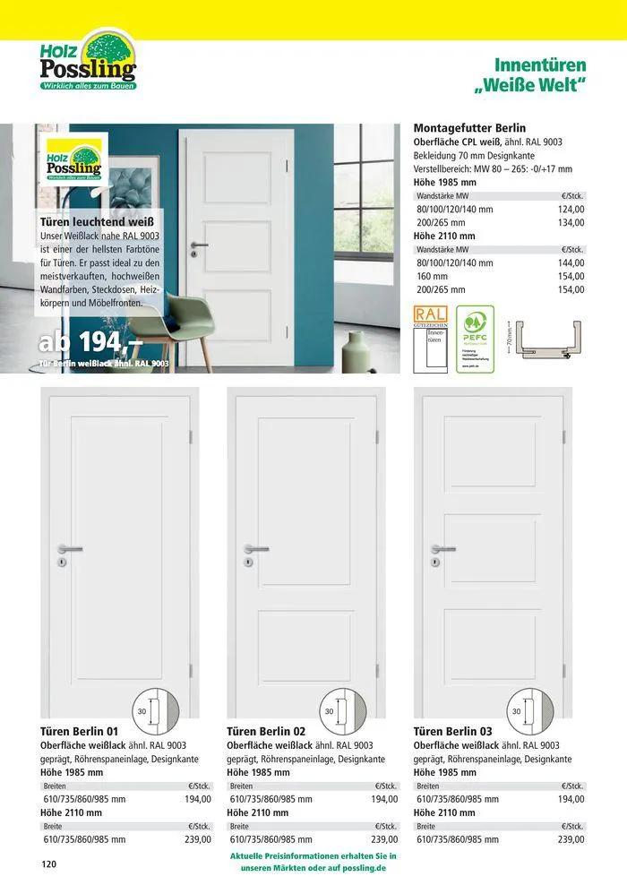 Holz-& Baukatalog 2024/25 von 27. März bis 31. Januar 2025 - Prospekt seite 120