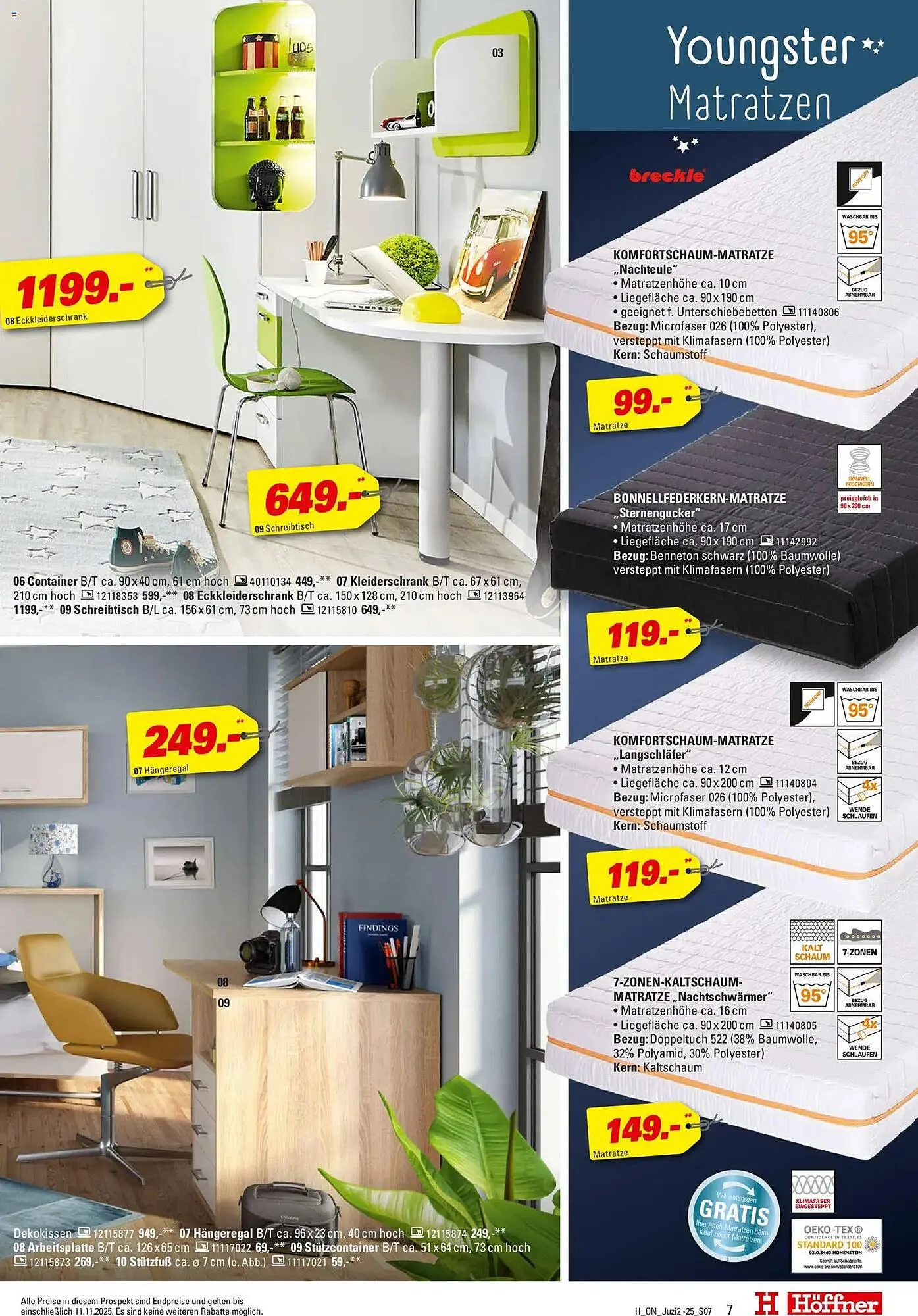 Höffner Prospekt von 29. Oktober bis 11. November 2025 - Prospekt seite 7