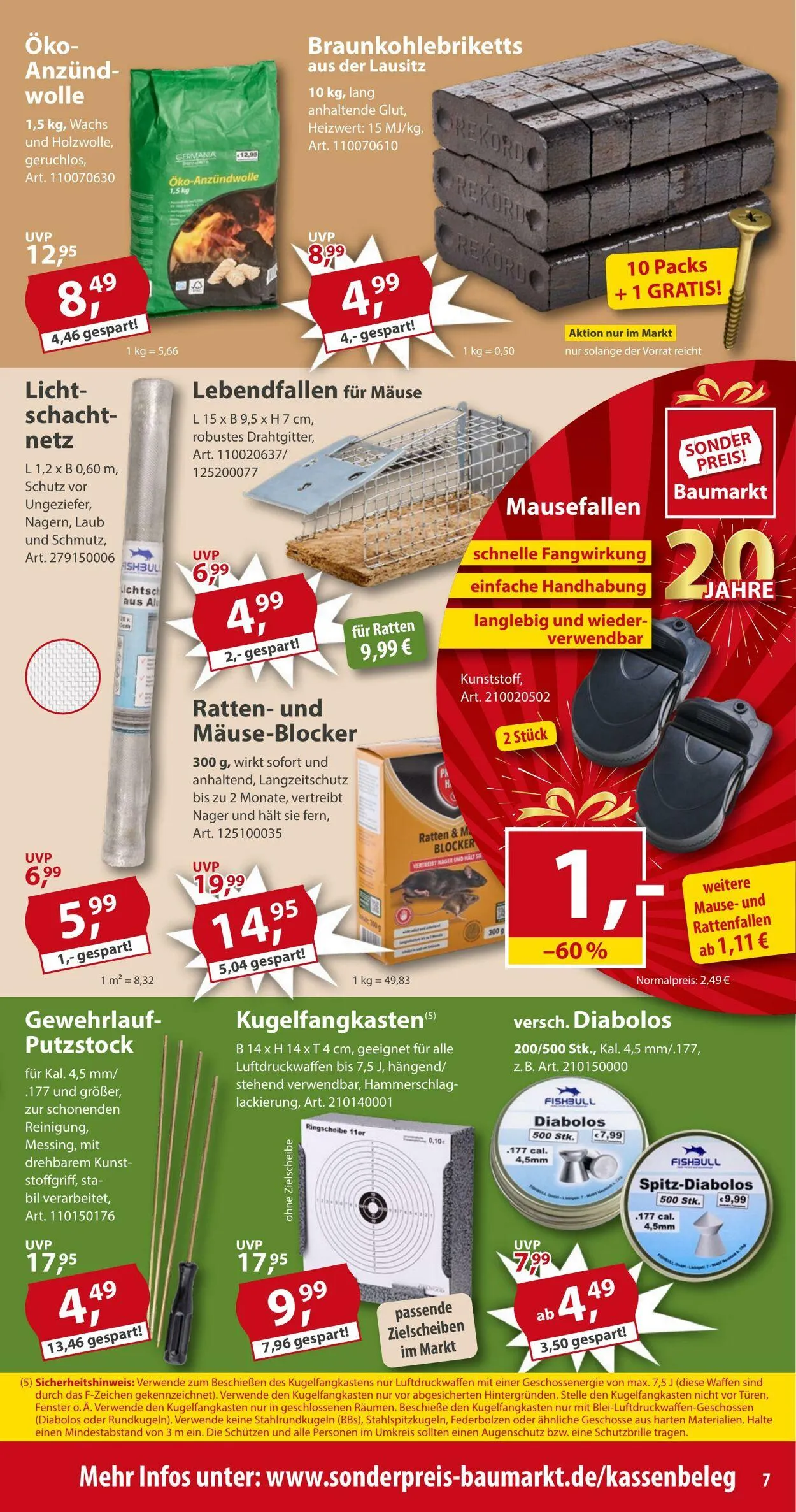 Sonderpreis Baumarkt Aktueller Prospekt von 6. Dezember bis 25. Dezember 2025 - Prospekt seite 7