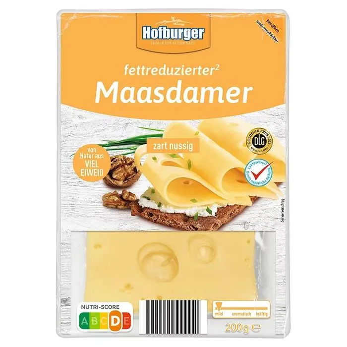 HOFBURGER Fettred. Käse 200 g, Maasdamer nussig