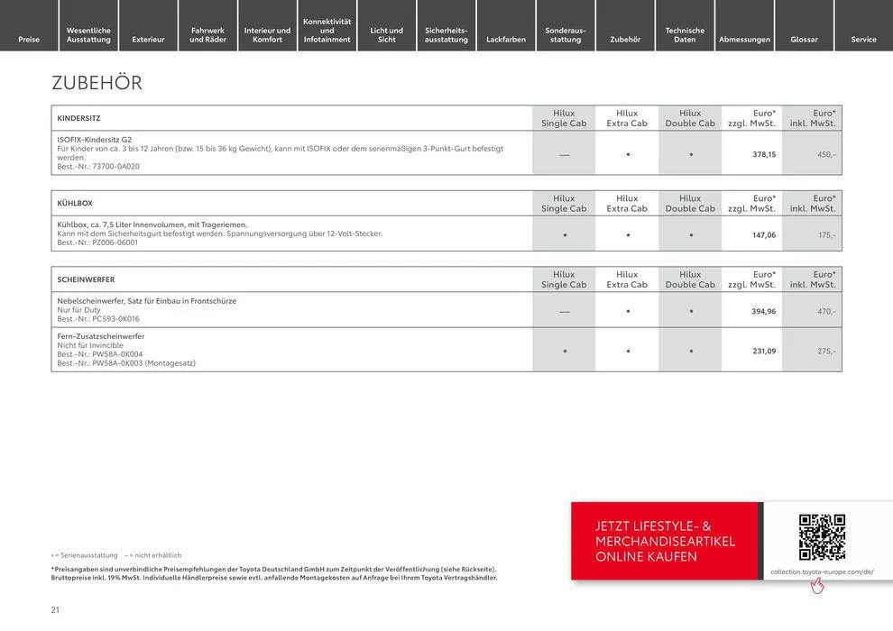 Toyota Hilux von 6. April bis 6. April 2025 - Prospekt seite 21