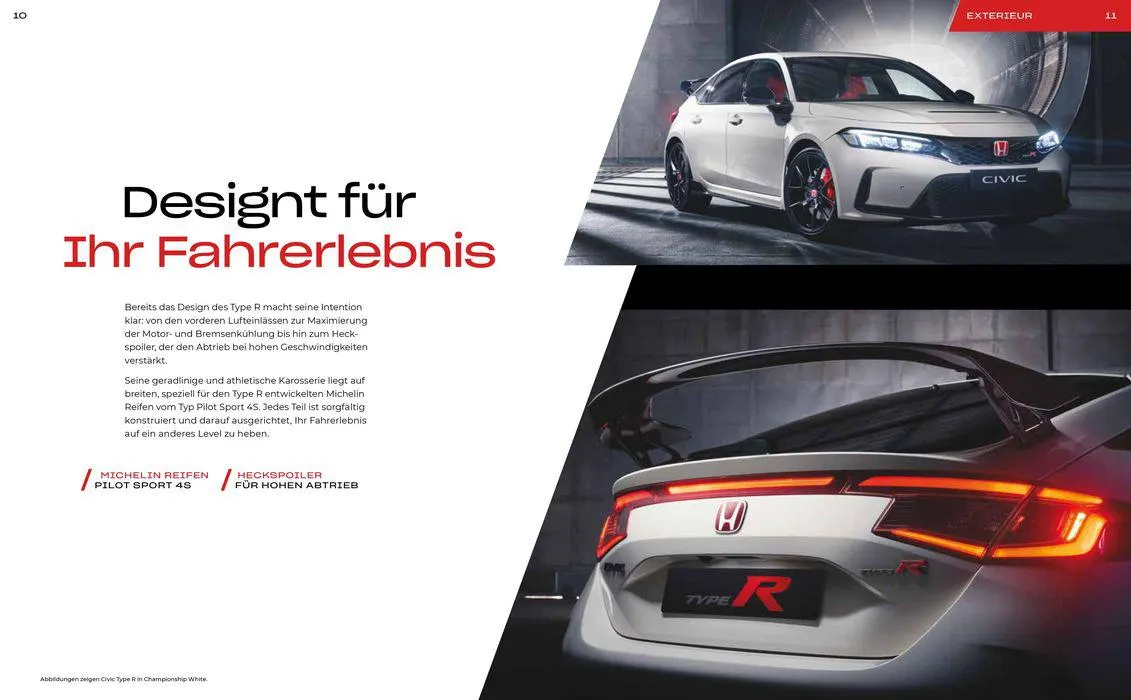 Honda CIVIC TYPE R BROSCHÜRE von 11. April bis 11. April 2025 - Prospekt seite 6