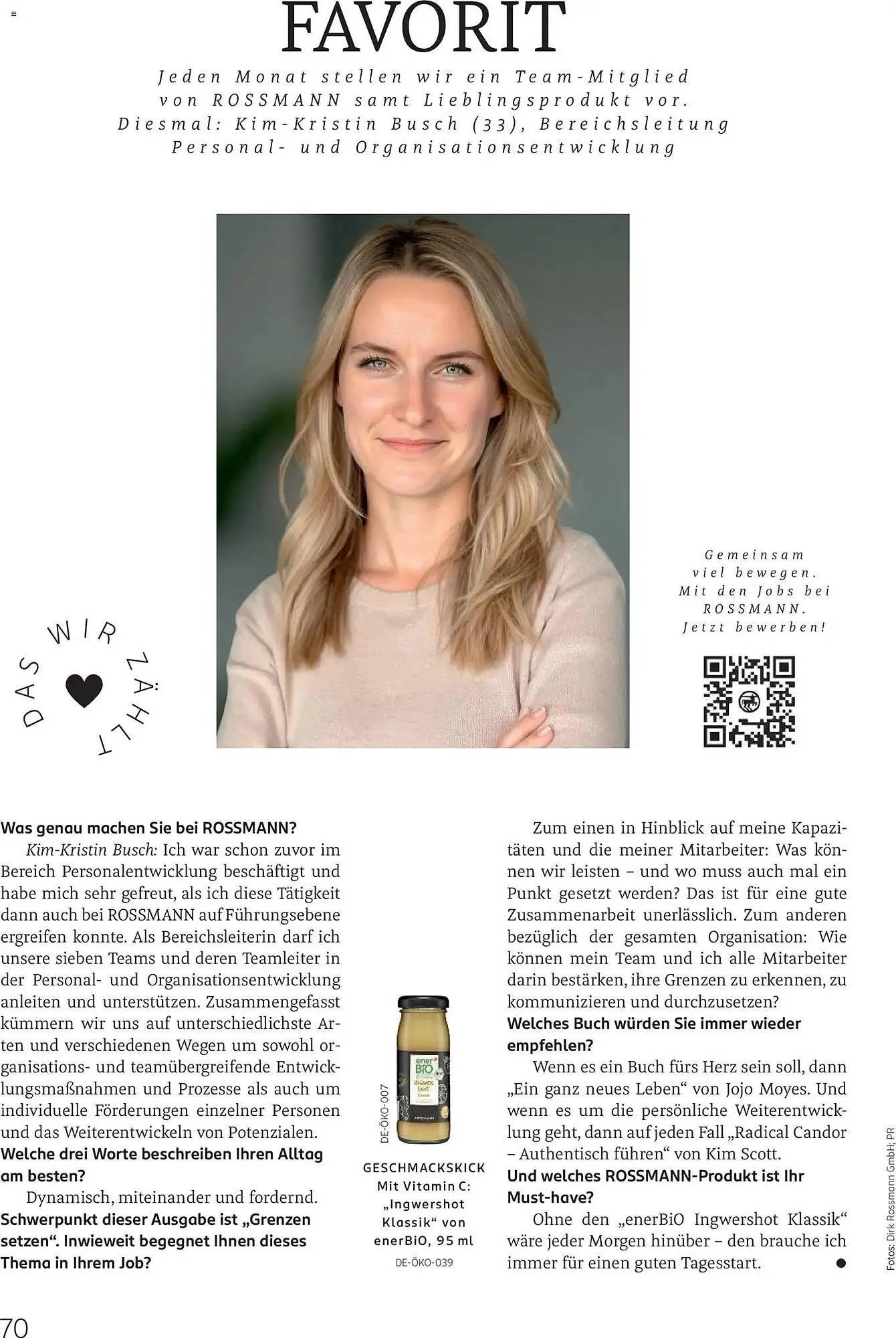 Rossmann Magazin von 1. November bis 30. November 2025 - Prospekt seite 70