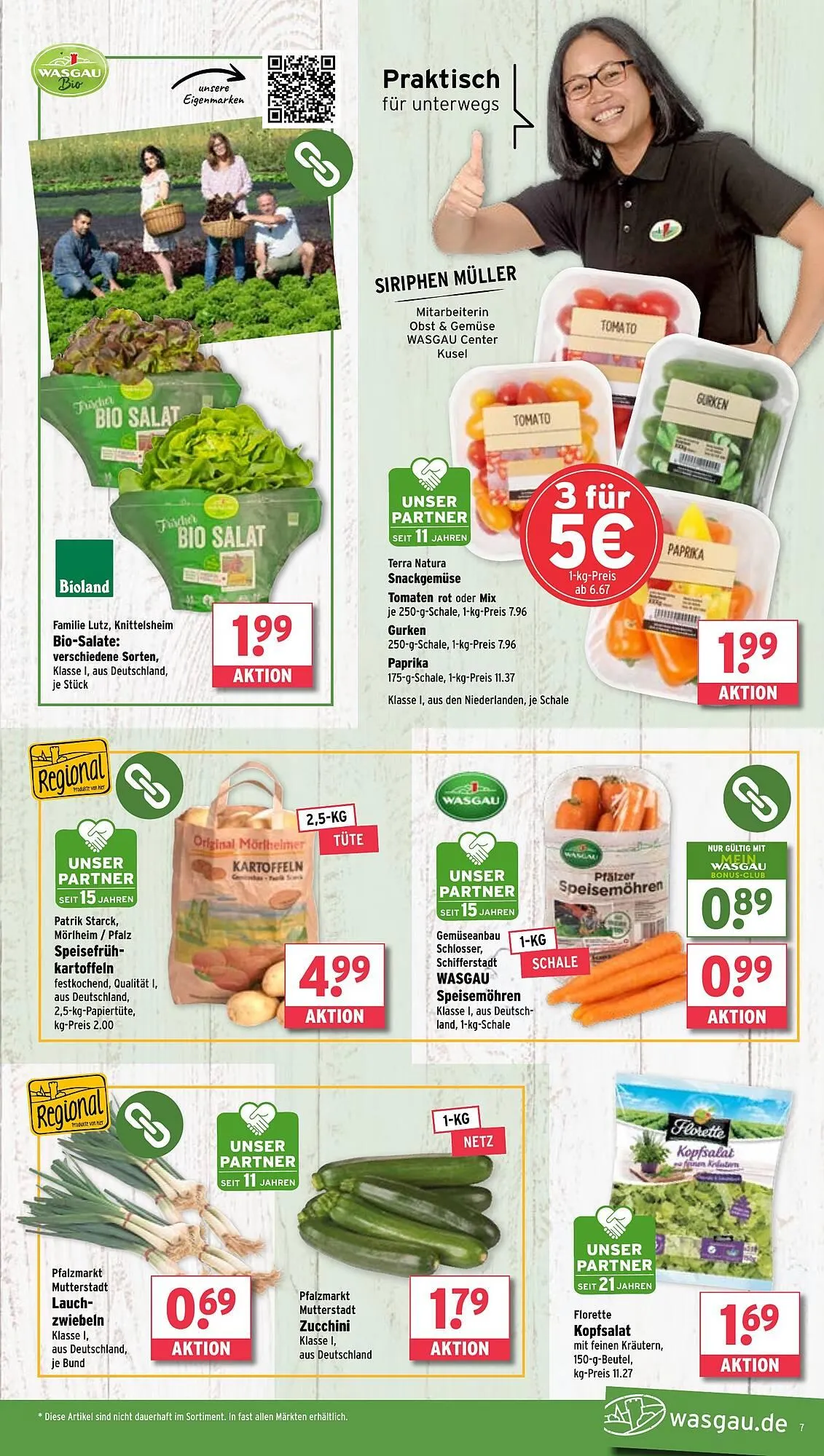 Wasgau Prospekt von 16. Juni bis 21. Juni 2025 - Prospekt seite 7