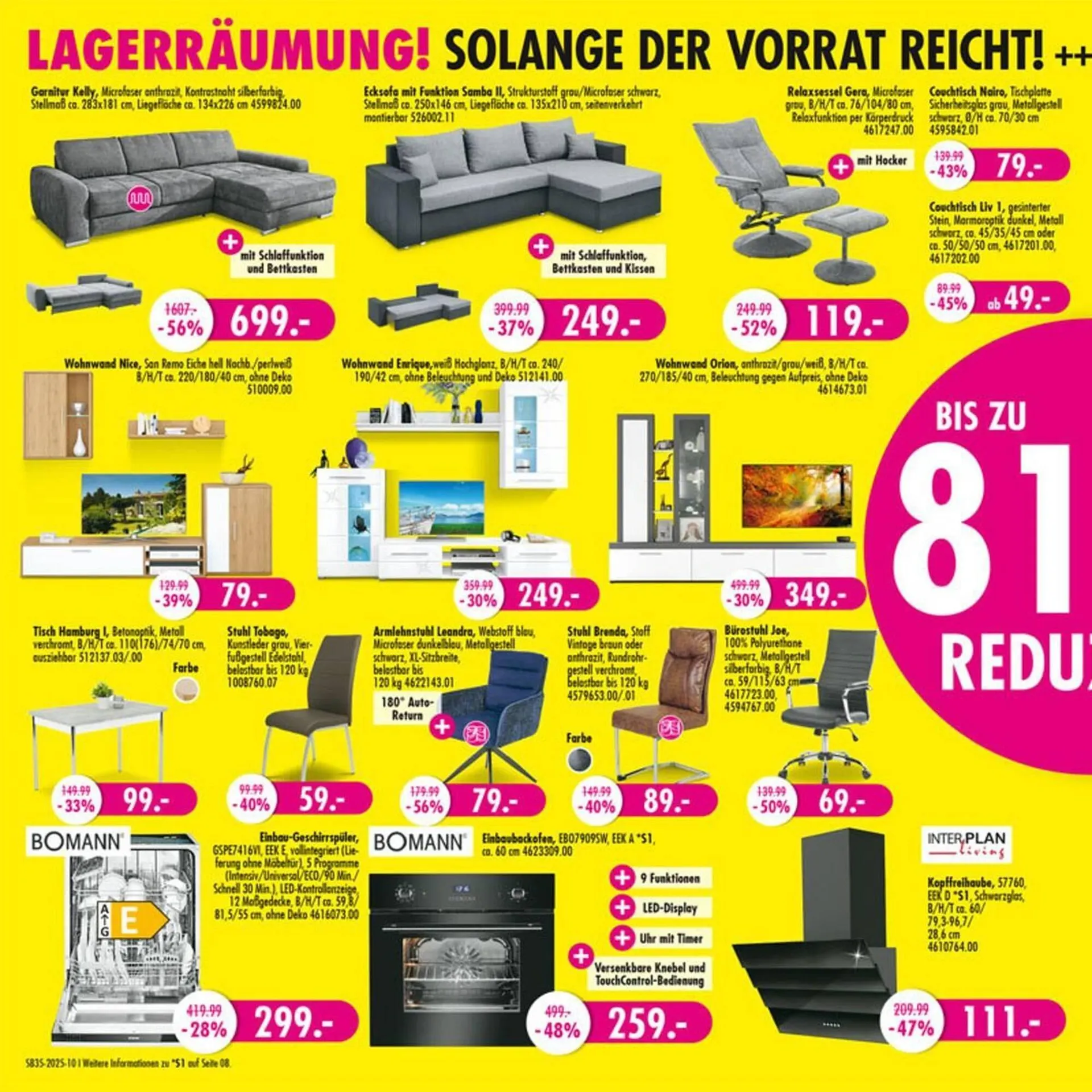 Möbel Boss Prospekt von 23. August bis 29. August 2025 - Prospekt seite 10