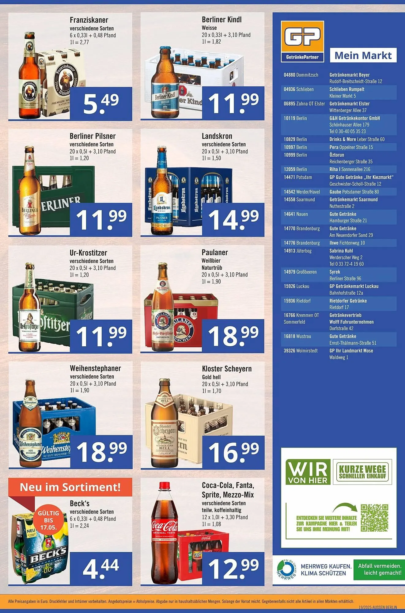 GetränkePartner Prospekt von 5. Mai bis 18. Mai 2025 - Prospekt seite 4