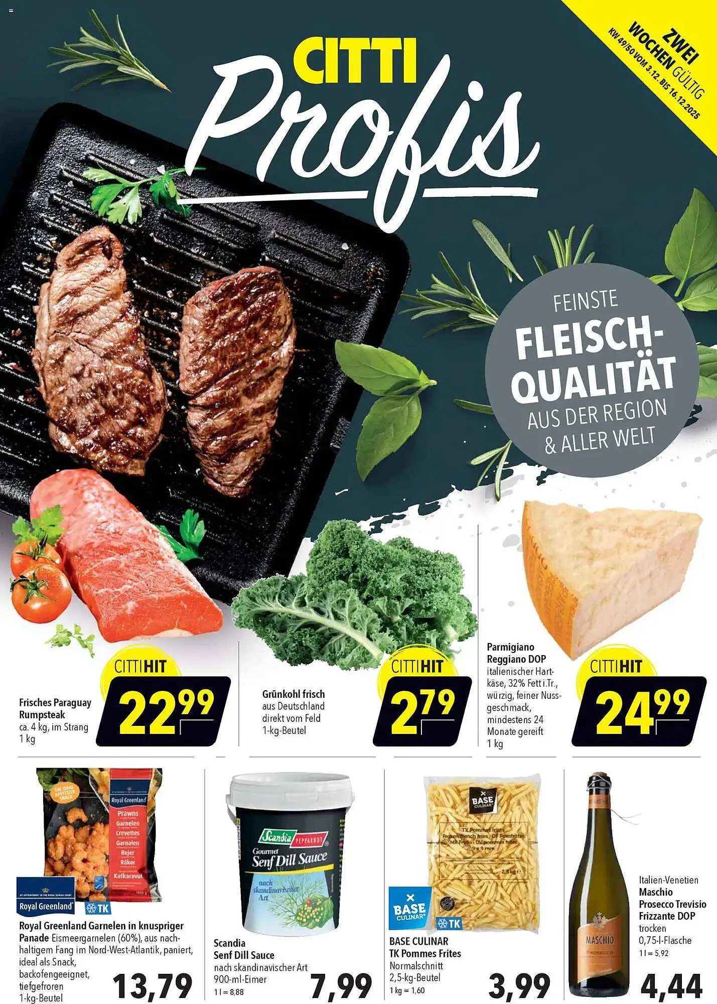 CITTI Markt Prospekt von 3. Dezember bis 16. Dezember 2025 - Prospekt seite 1