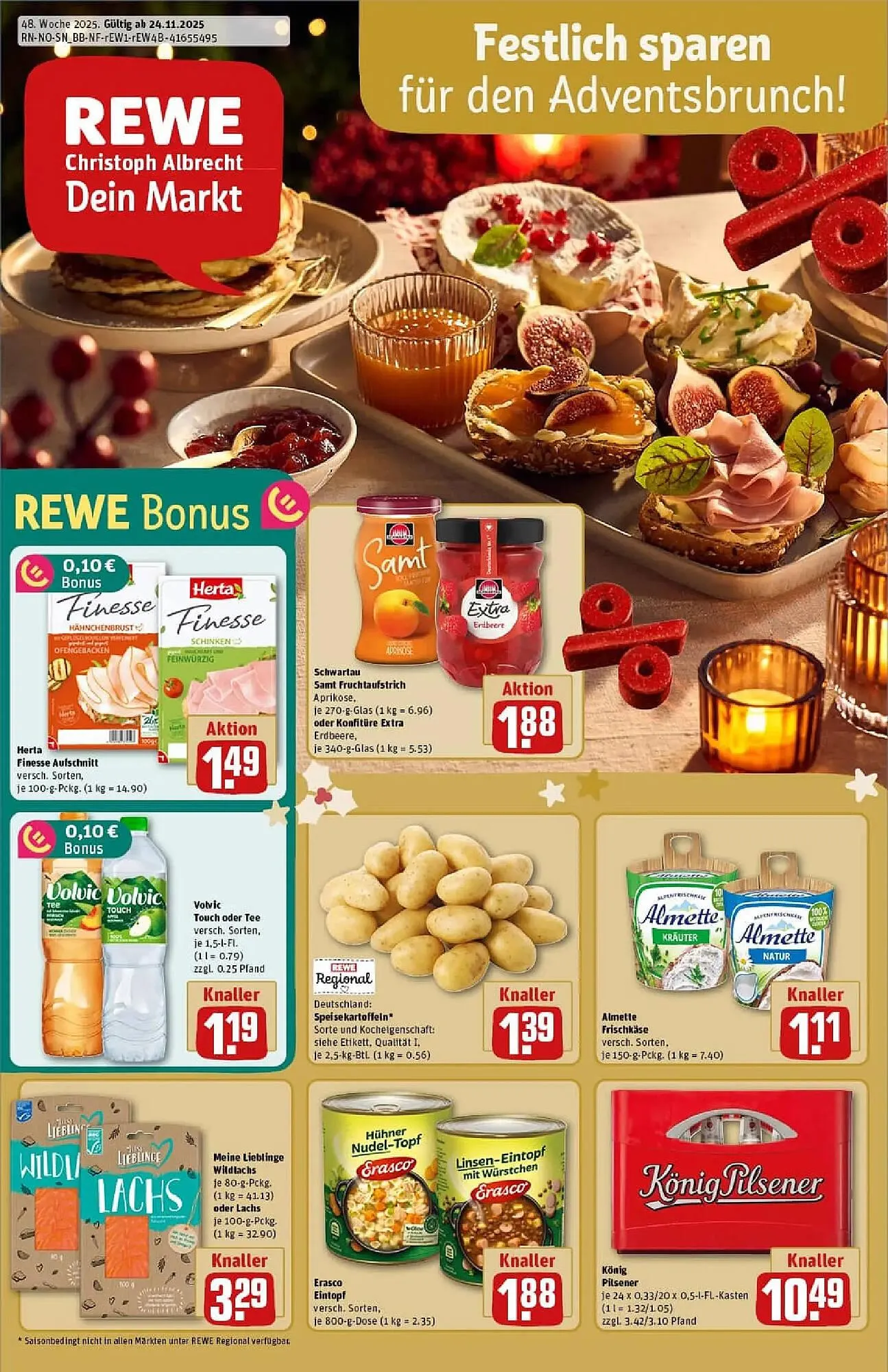 REWE Prospekt von 23. November bis 30. November 2025 - Prospekt seite 1
