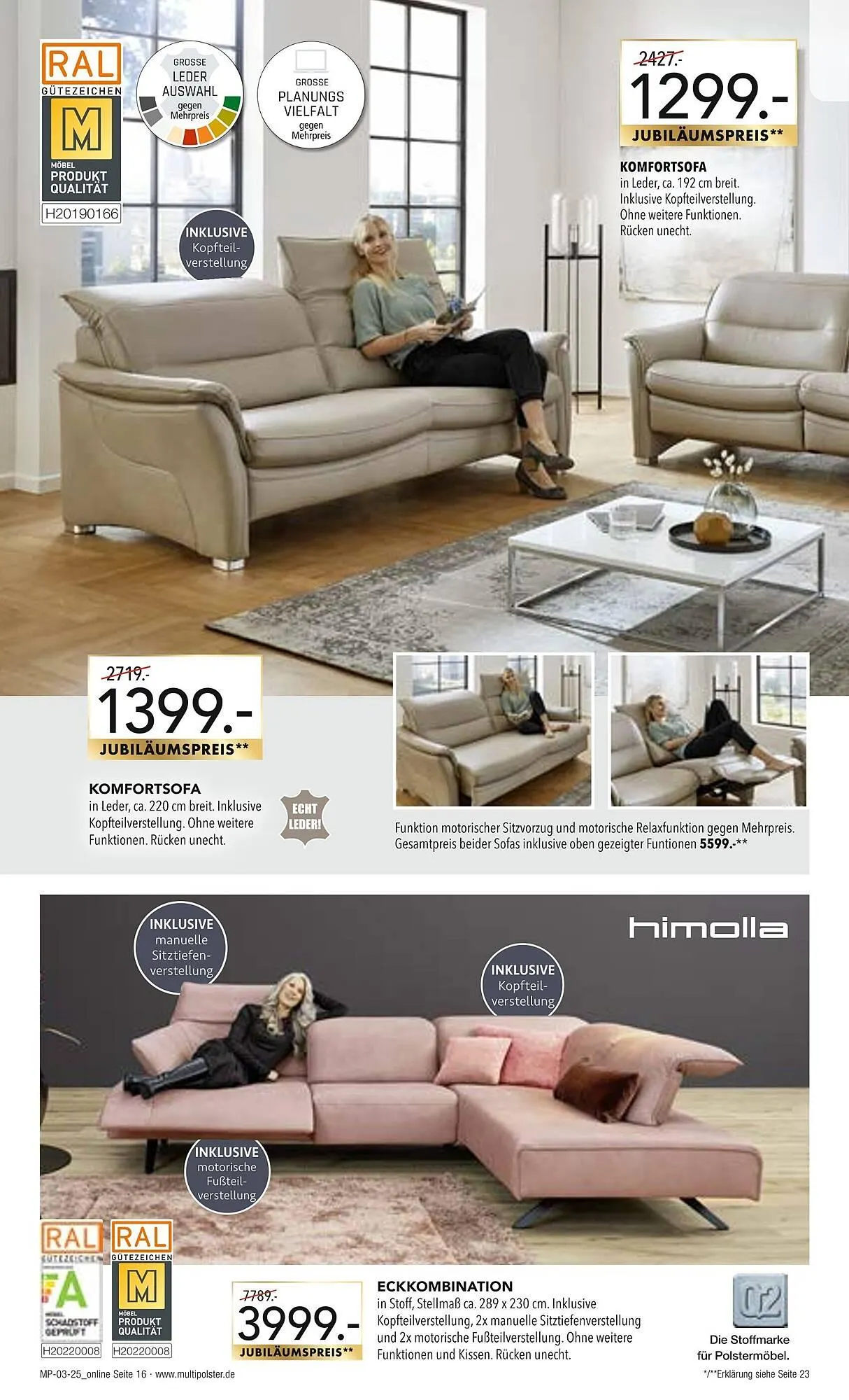 Multipolster Prospekt von 15. Januar bis 31. Januar 2025 - Prospekt seite 16