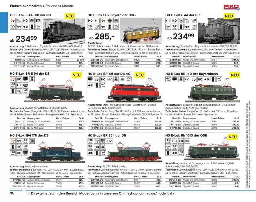 Modellbahn Katalog von 29. Oktober bis 31. Dezember 2025 - Prospekt seite 38