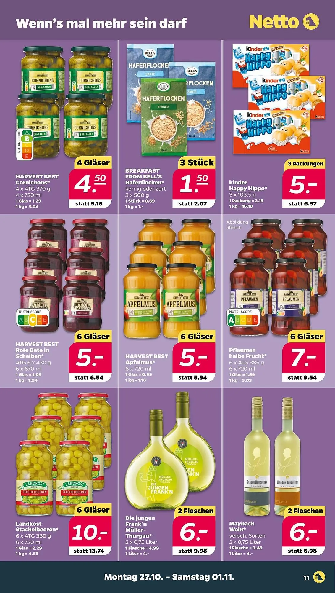 NETTO Prospekt von 27. Oktober bis 1. November 2025 - Prospekt seite 11