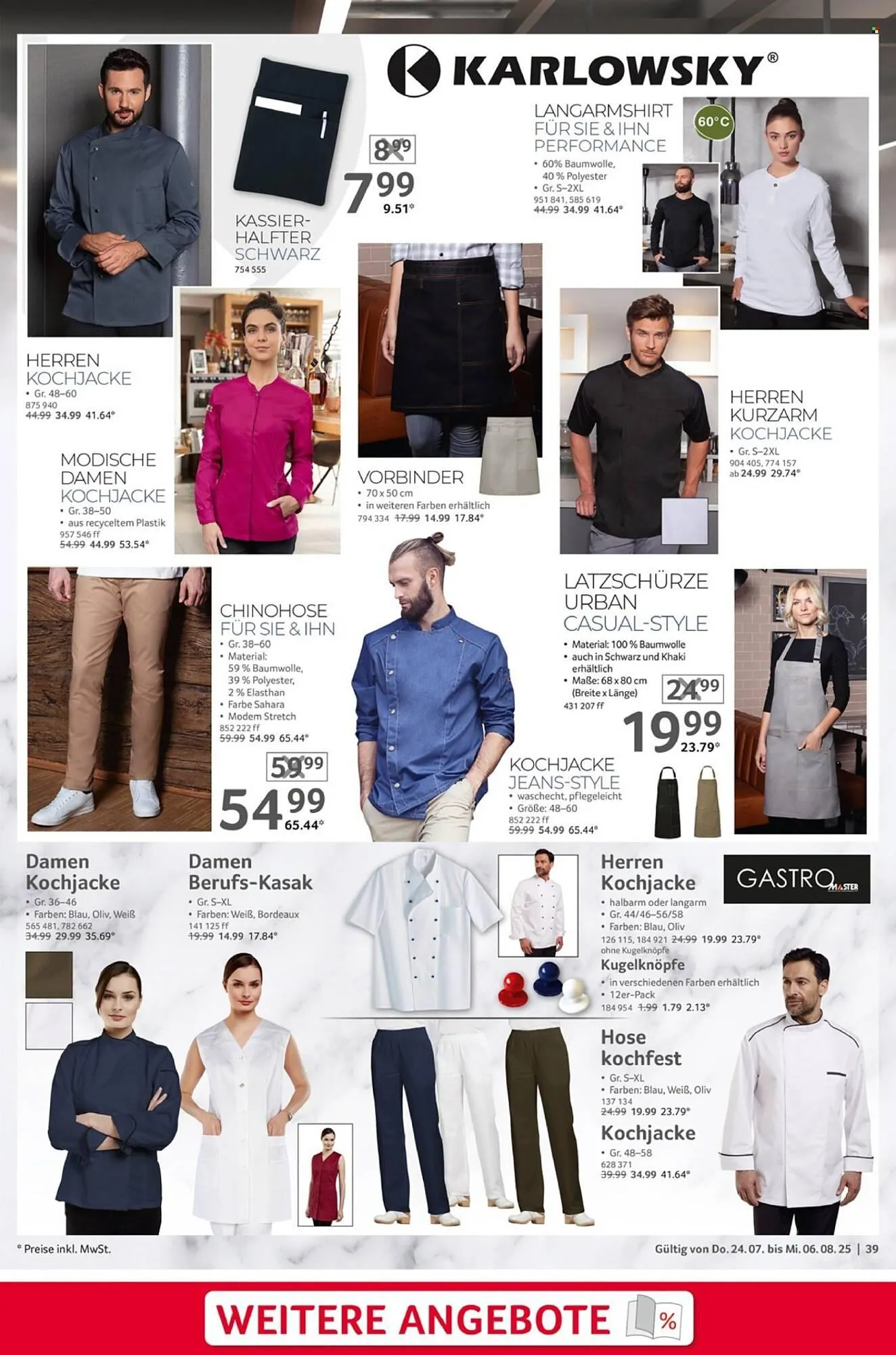 Selgros Prospekt von 24. Juli bis 6. August 2025 - Prospekt seite 39