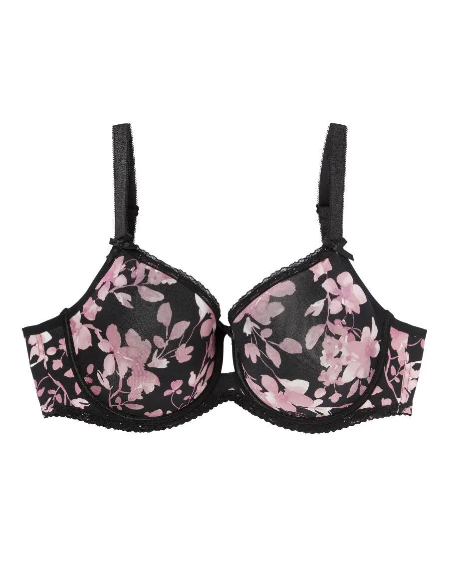 Bügel-BH mit Blumen Janina Plus, verstellbare Träger