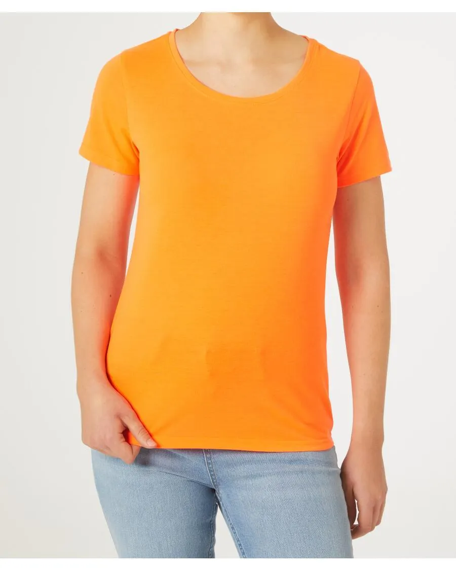 T-Shirt Neon Janina, Rundhalsausschnitt