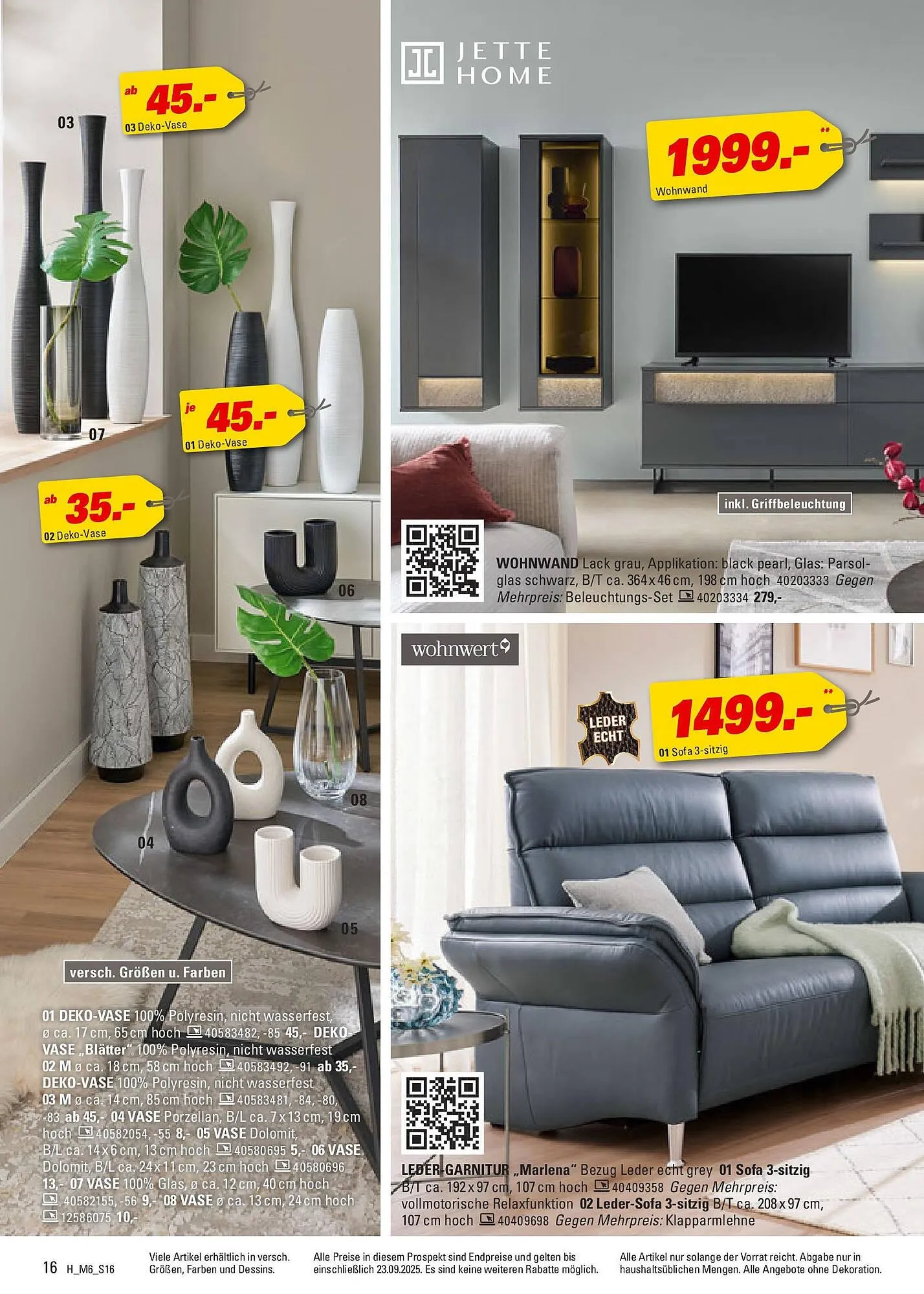 Höffner Prospekt von 9. September bis 30. September 2025 - Prospekt seite 16