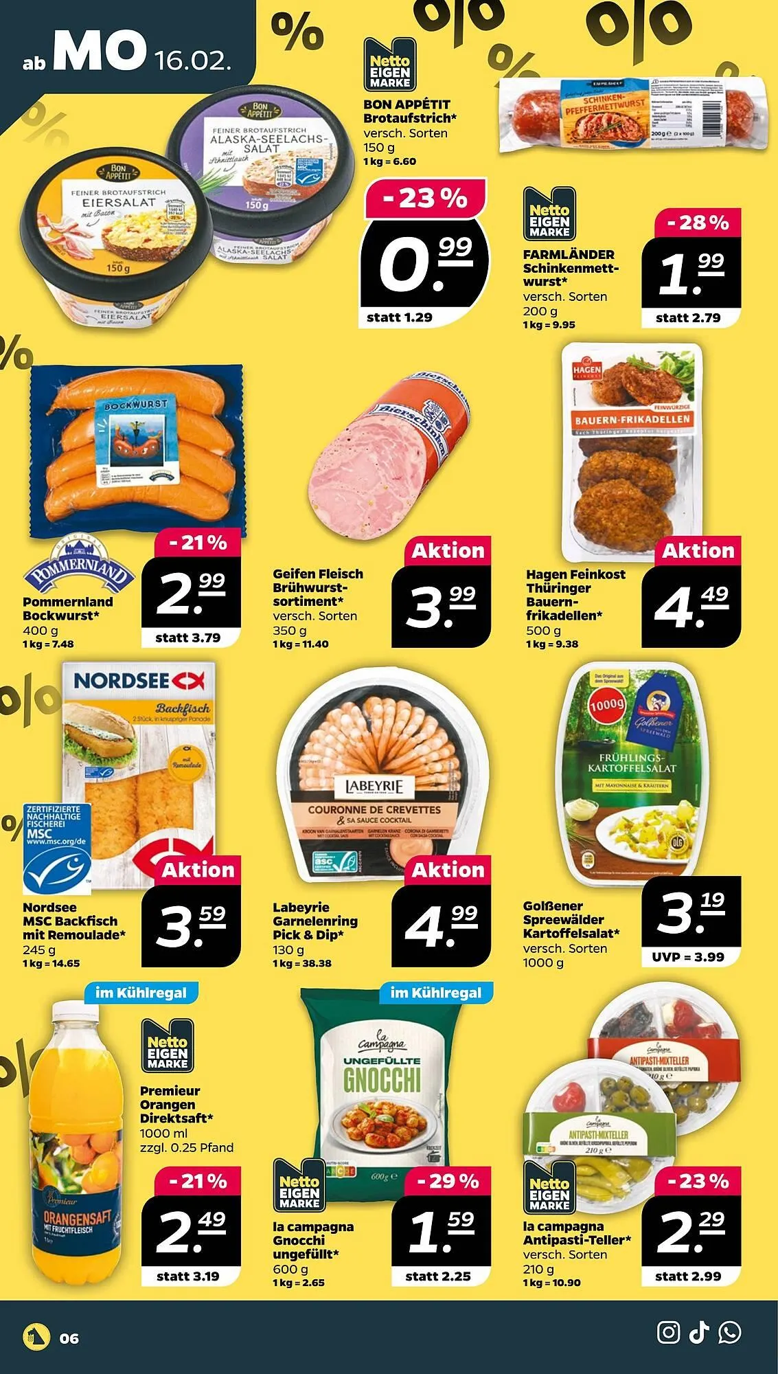 NETTO Prospekt von 16. Februar bis 21. Februar 2026 - Prospekt seite 6