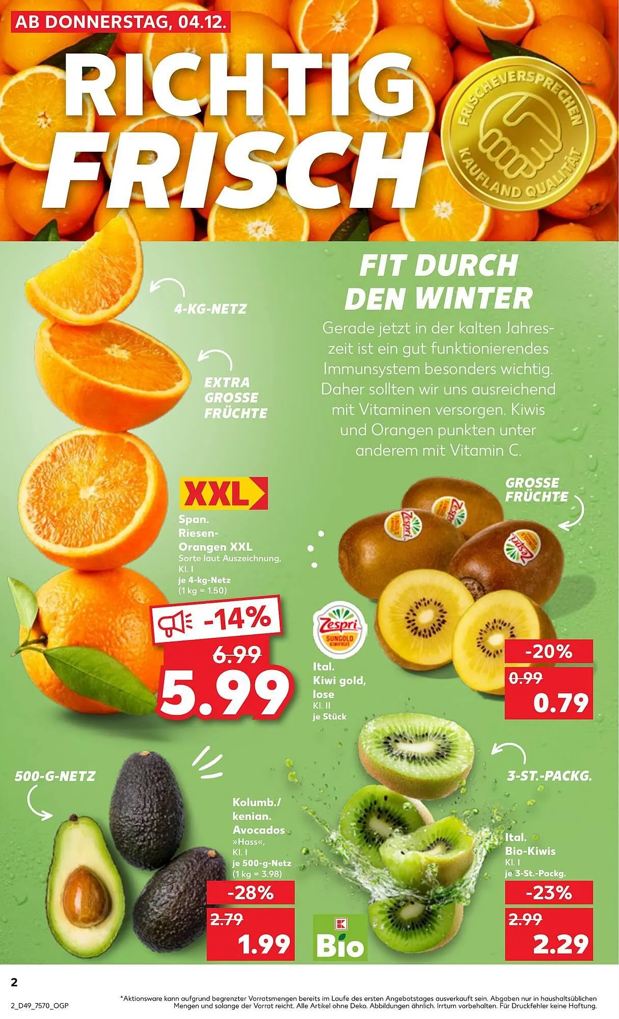 Kaufland Prospekt von 4. Dezember bis 10. Dezember 2025 - Prospekt seite 2