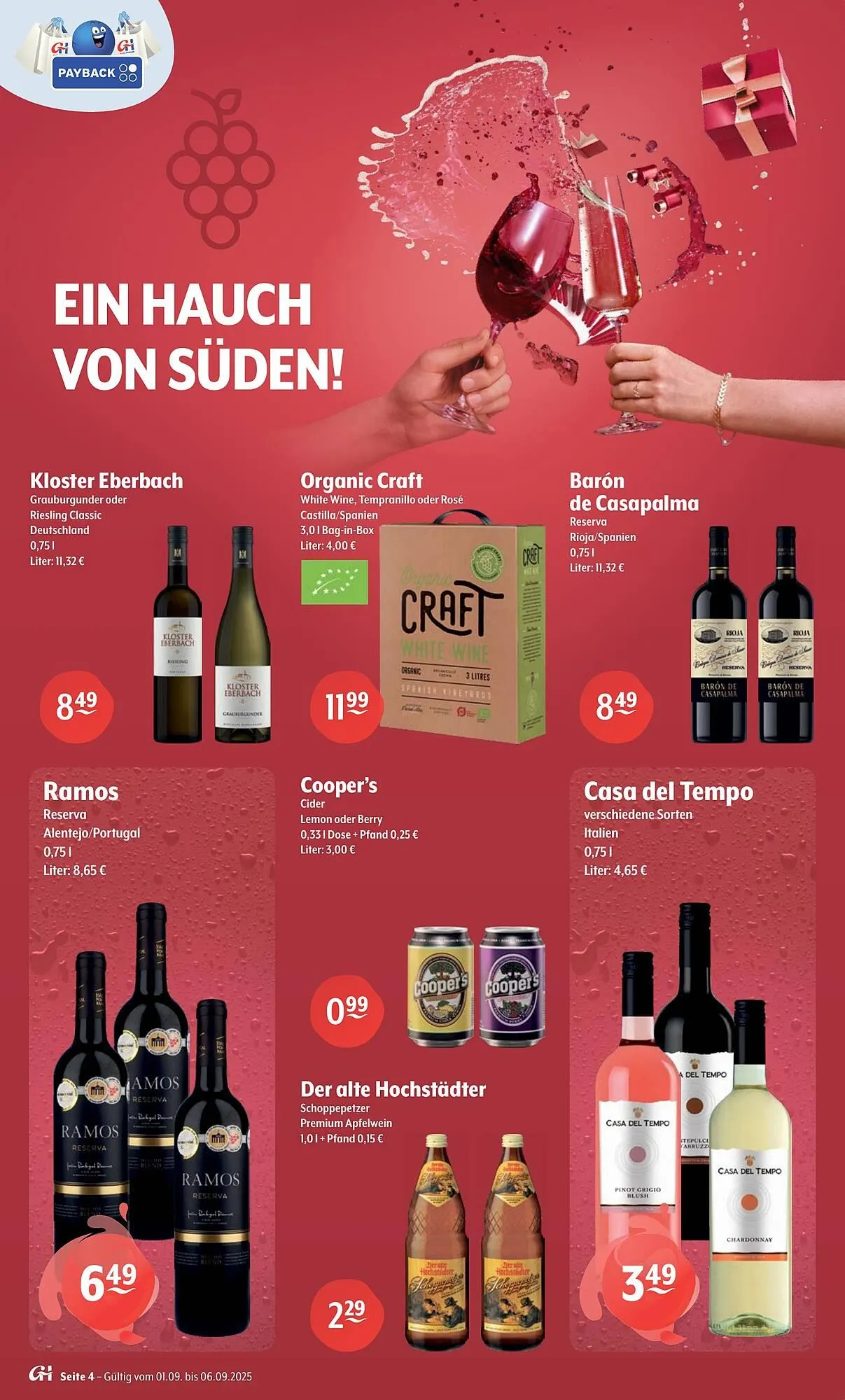 Getränke Hoffmann Prospekt von 1. September bis 6. September 2025 - Prospekt seite 4