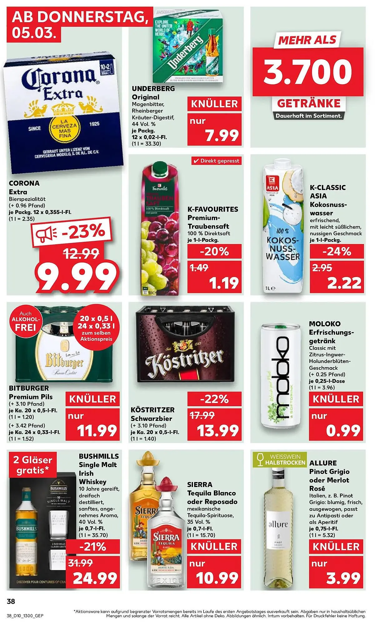 Kaufland Prospekt von 5. März bis 11. März 2026 - Prospekt seite 38
