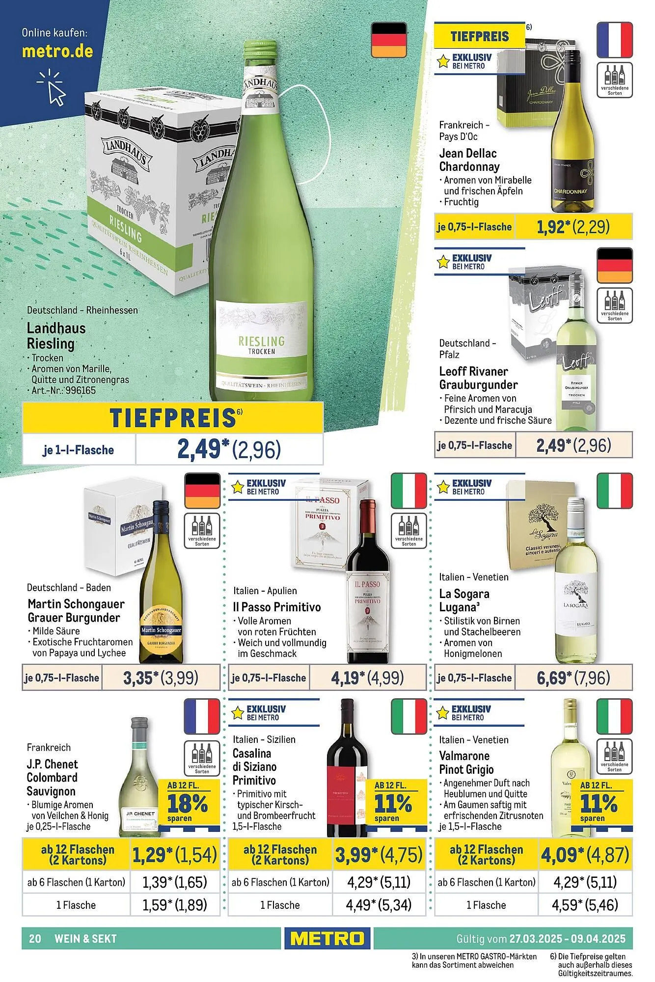 METRO Prospekt von 27. März bis 9. April 2025 - Prospekt seite 20