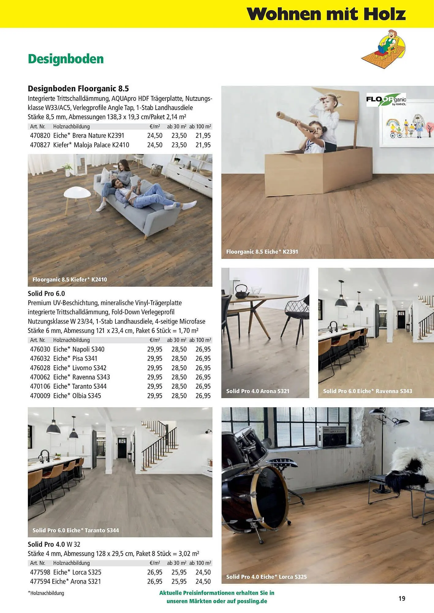 Holz Possling Prospekt von 31. März bis 30. Juni 2025 - Prospekt seite 19
