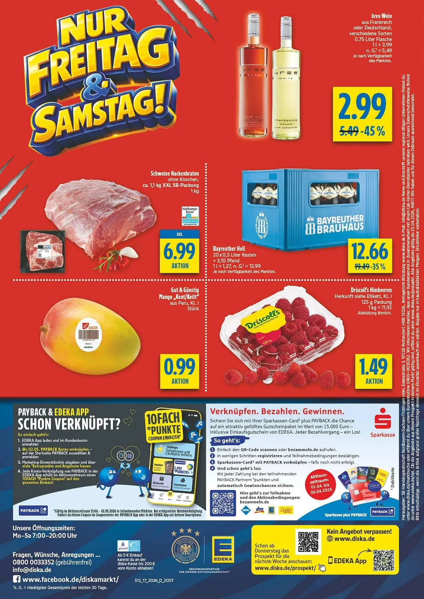 Diska Prospekt von 20. April bis 25. April 2026 - Prospekt seite 12