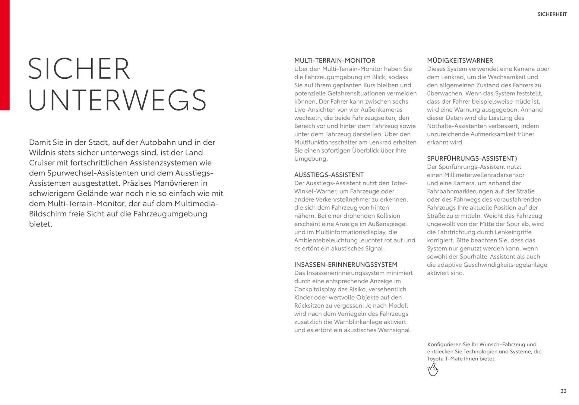 Toyota Prospekt von 20. September bis 20. September 2025 - Prospekt seite 33