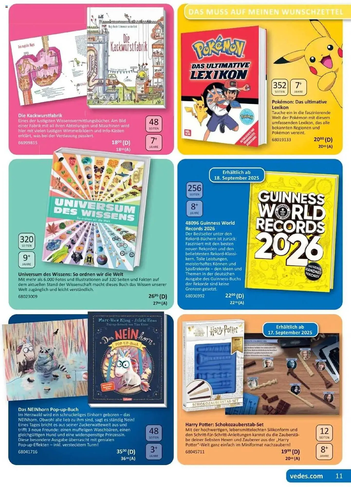 Vedes Prospekt von 25. August bis 31. Oktober 2025 - Prospekt seite 11