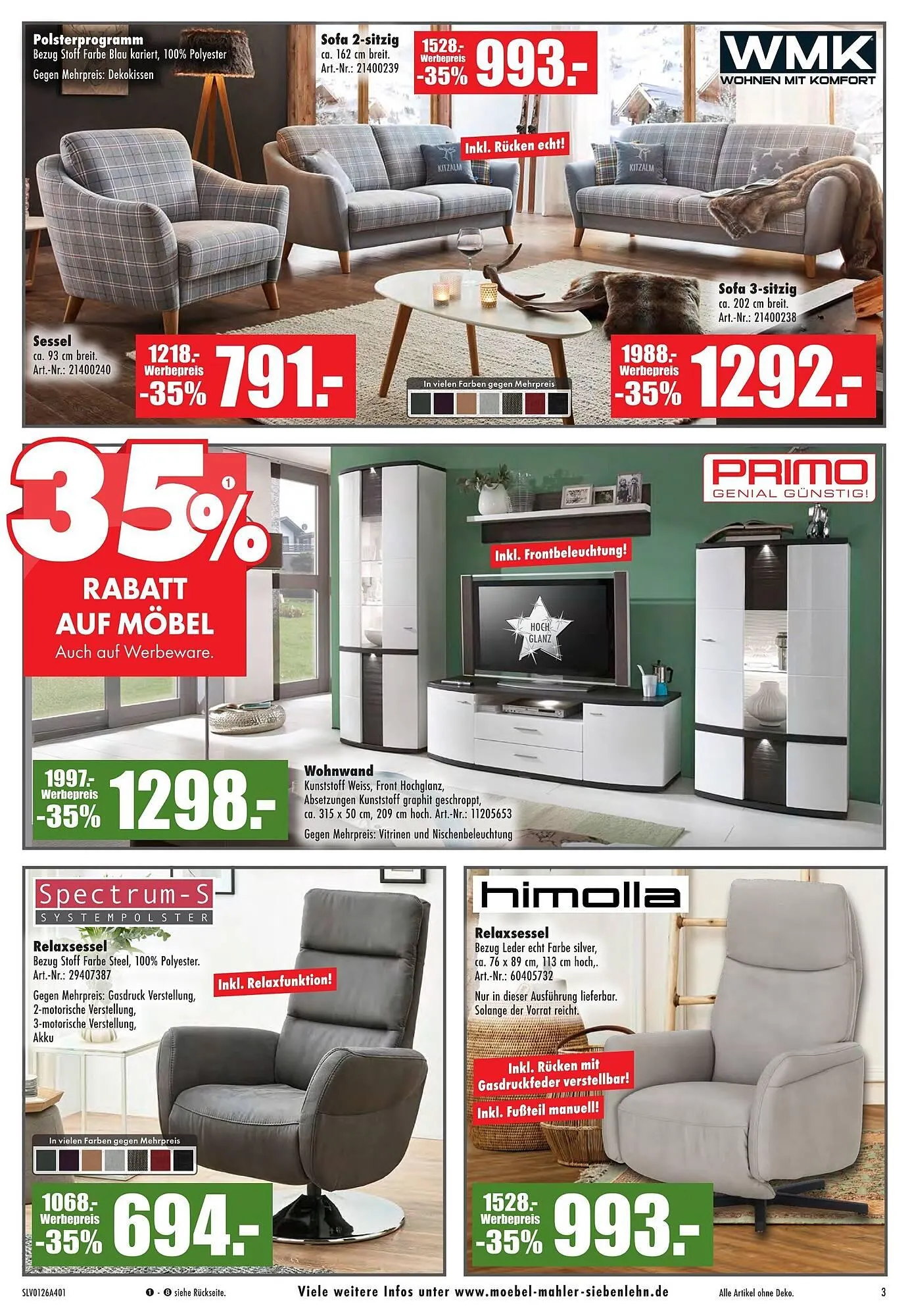 Möbel Mahler Katalog von 21. Januar bis 3. Februar 2026 - Prospekt seite 3