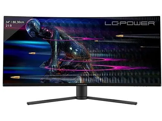 LC POWER LC-M34-UWQHD-165-C 34 Zoll UWQHD Monitor (4 ms Reaktionszeit , 165Hz , 165 Hz nativ)