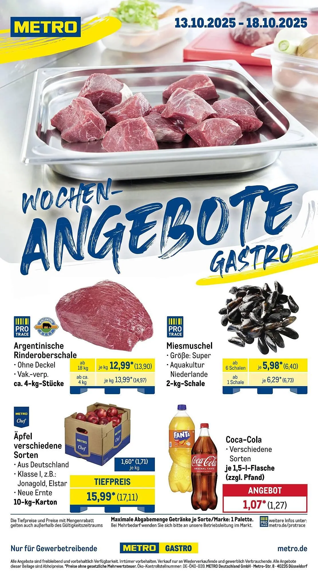 METRO Prospekt von 13. Oktober bis 19. Oktober 2025 - Prospekt seite 1