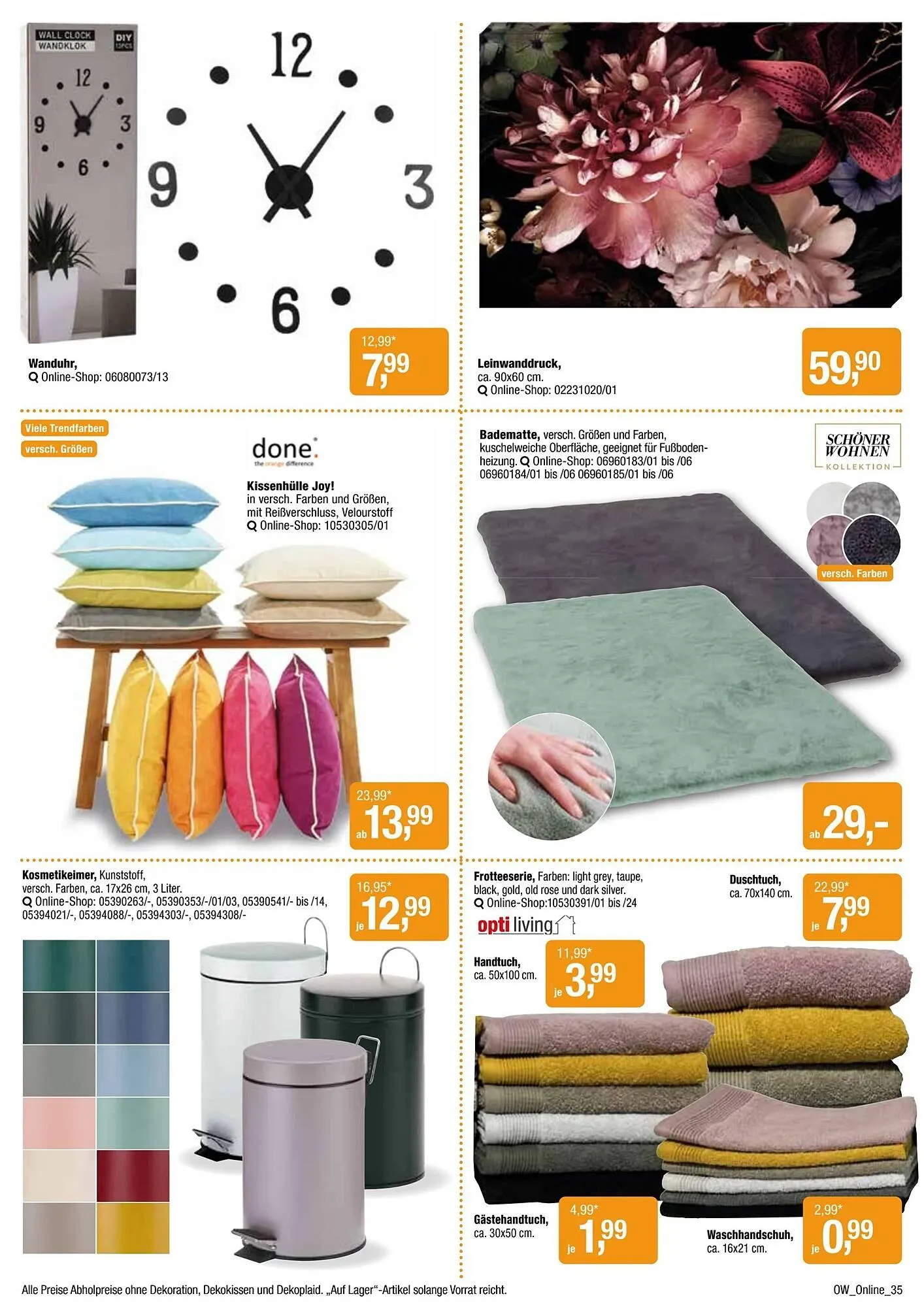 Opti Wohnwelt Prospekt von 13. April bis 24. April 2025 - Prospekt seite 35