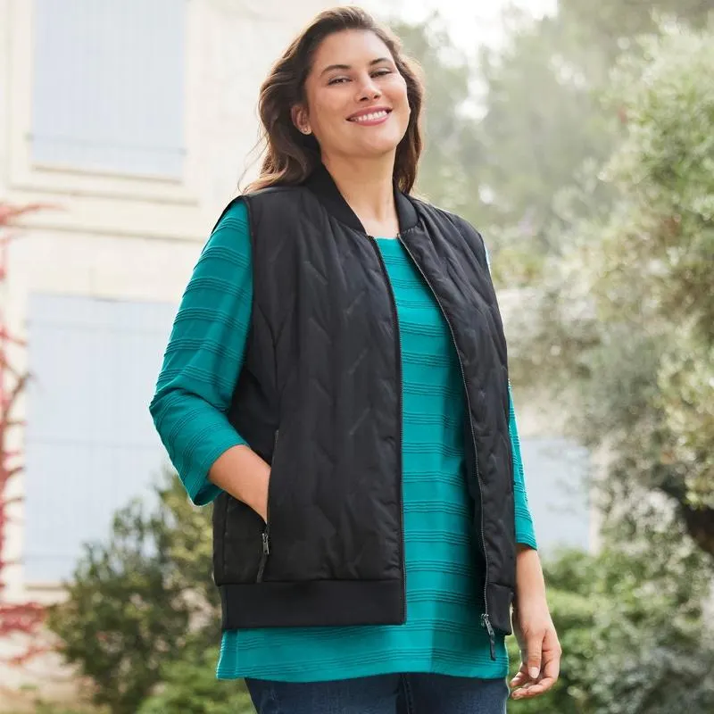 Damen-Weste mit Taschen, große Größen