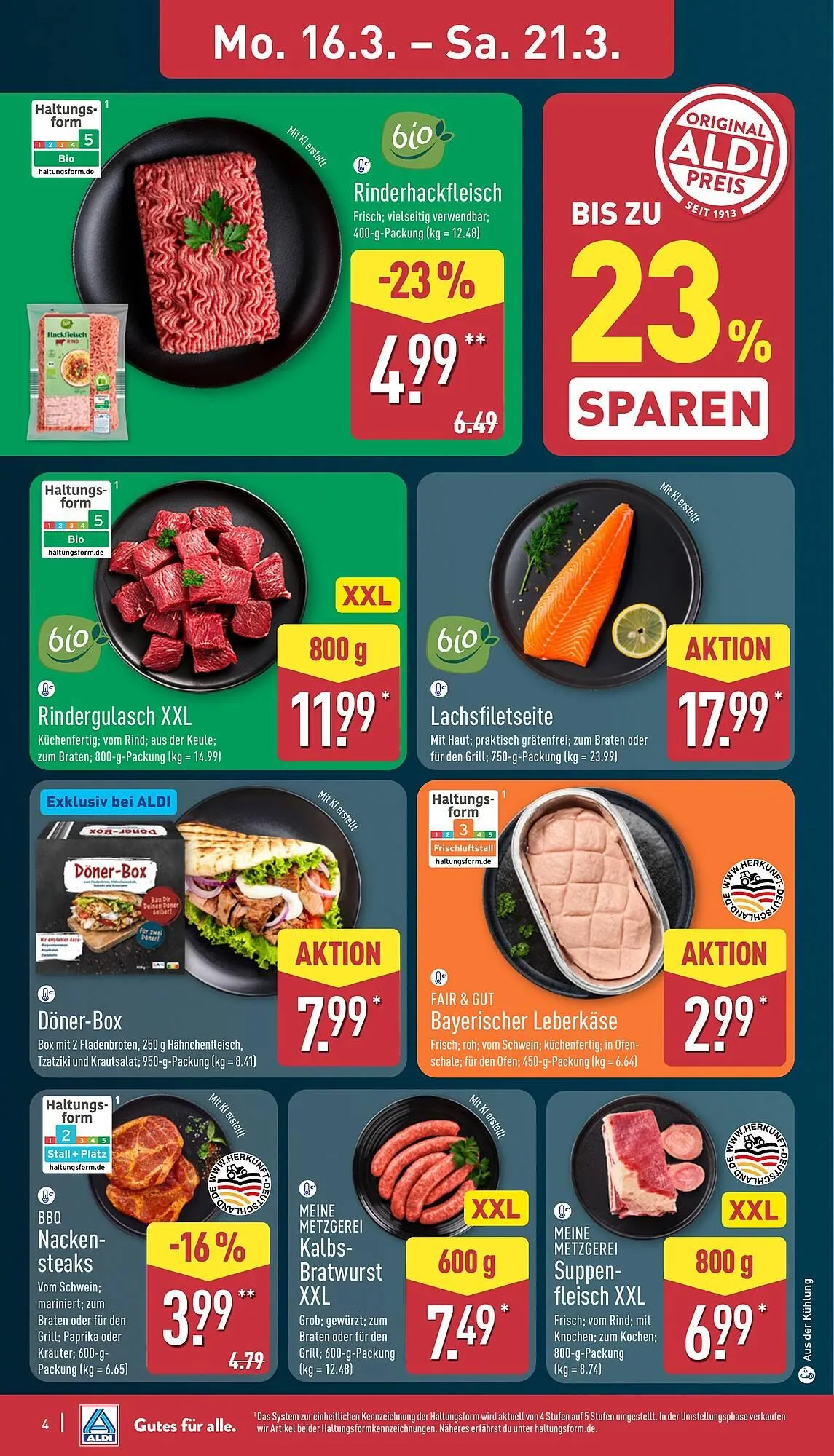 Aldi Nord Prospekt von 16. März bis 21. März 2026 - Prospekt seite 4