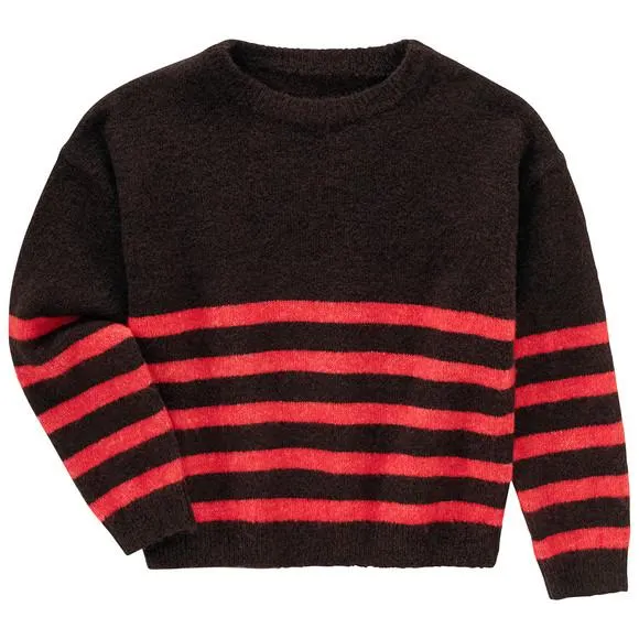 Jungen Strickpullover mit Streifen