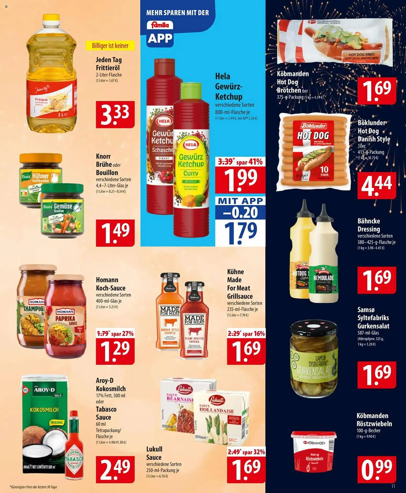 Famila Nord Ost Prospekt von 29. Dezember bis 3. Januar 2026 - Prospekt seite 11