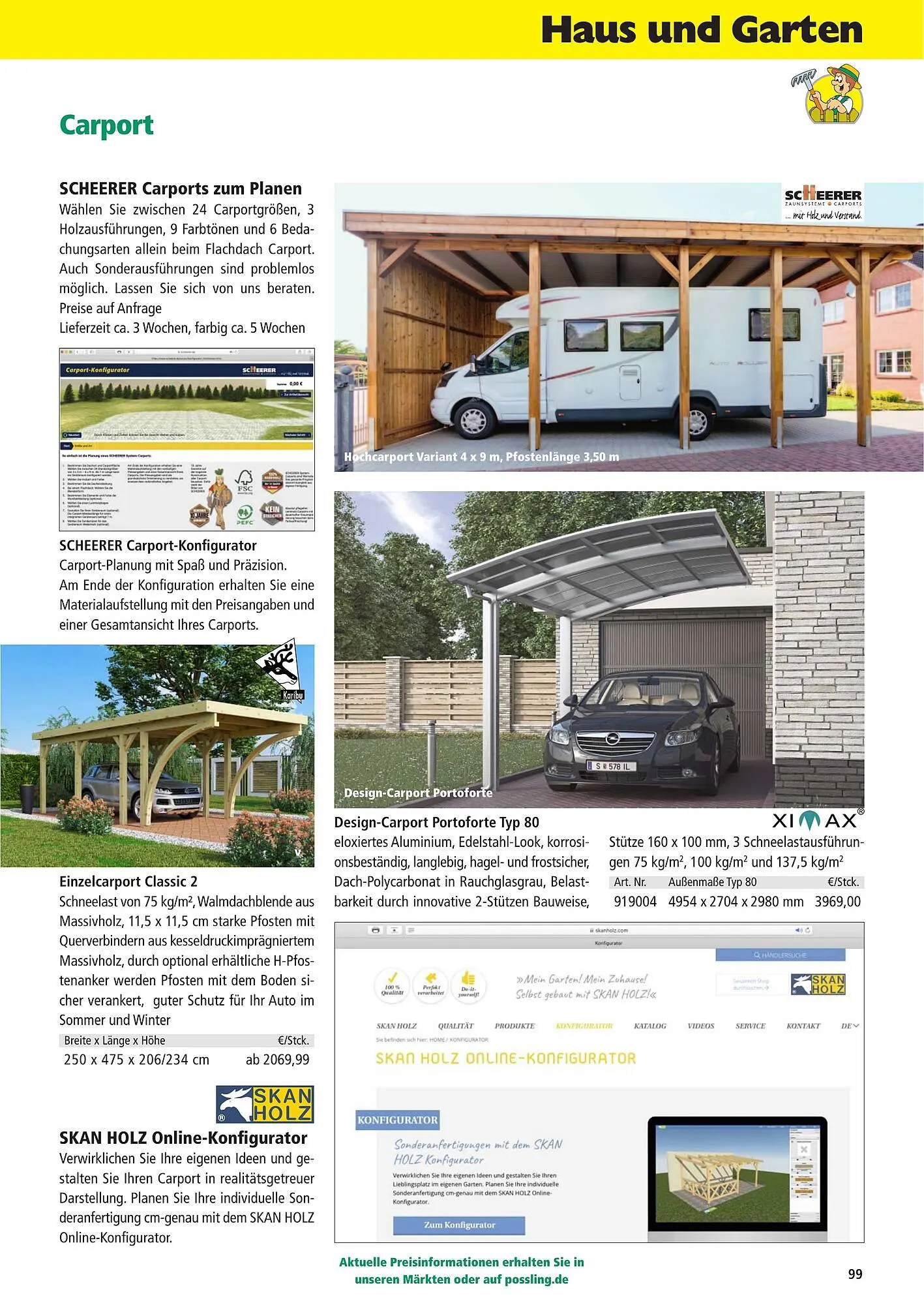 Holz Possling Prospekt von 1. April bis 31. Juli 2026 - Prospekt seite 99
