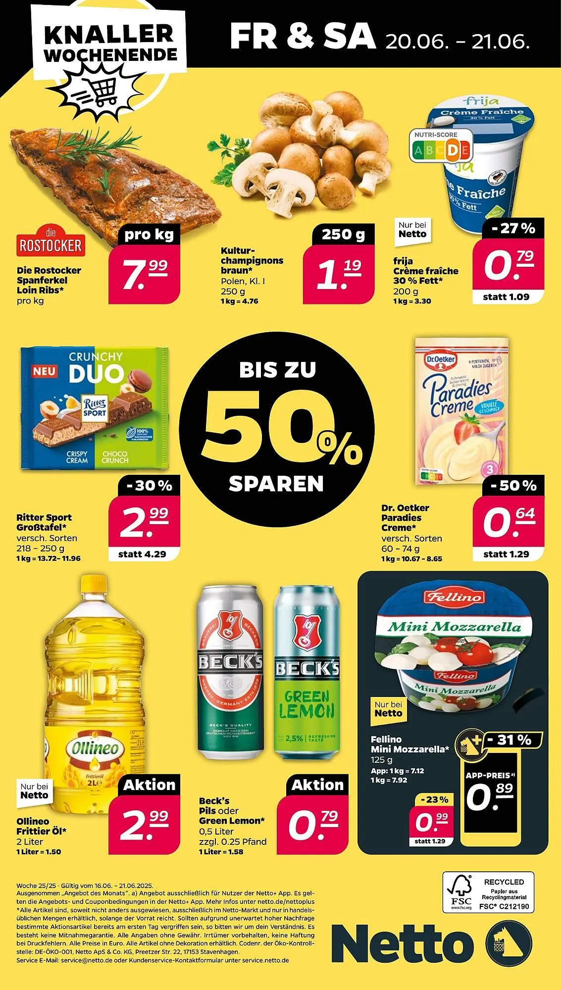 NETTO Prospekt von 16. Juni bis 21. Juni 2025 - Prospekt seite 28