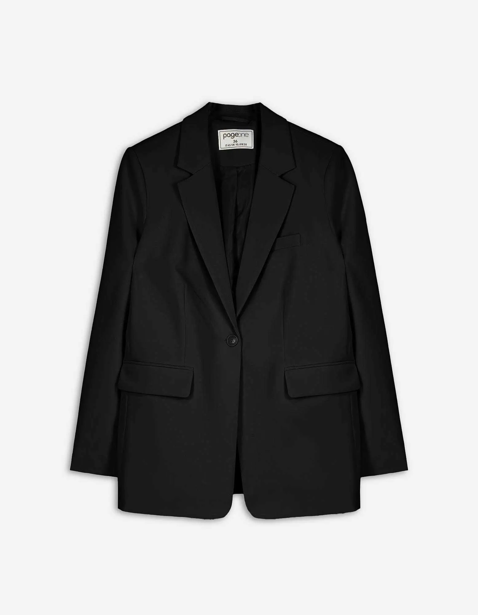Blazer - Loose fit - zwart