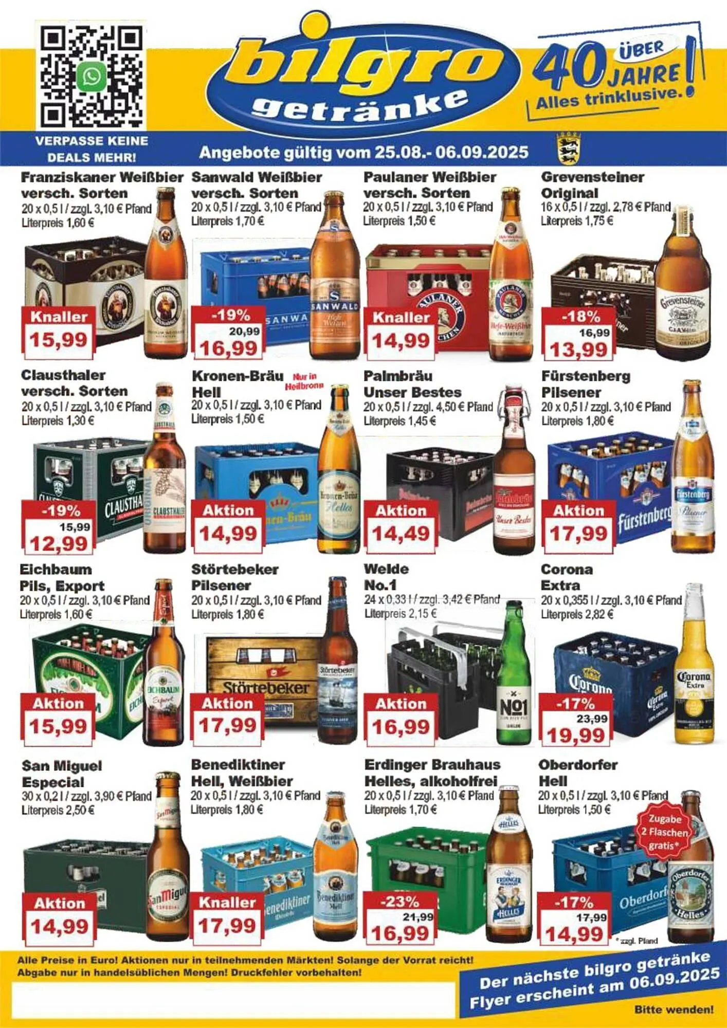 Bilgro Prospekt von 25. August bis 6. September 2025 - Prospekt seite 1