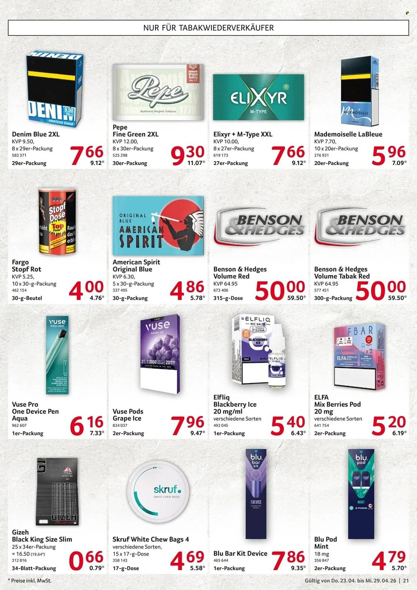 Selgros Prospekt von 23. April bis 29. April 2026 - Prospekt seite 21