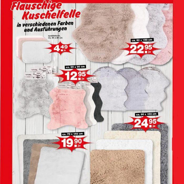 Flauschige Kuschelfelle