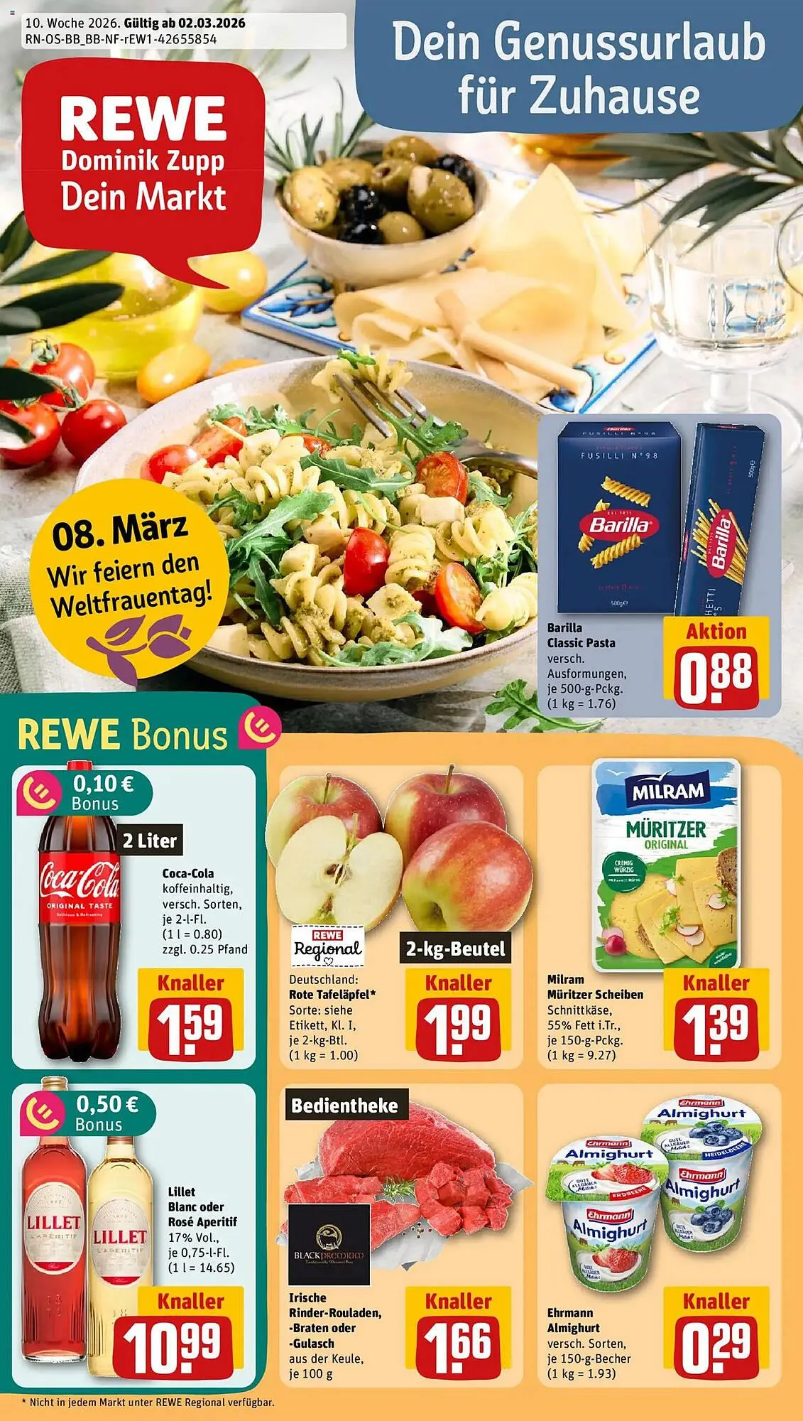 REWE Prospekt von 2. März bis 8. März 2026 - Prospekt seite 1