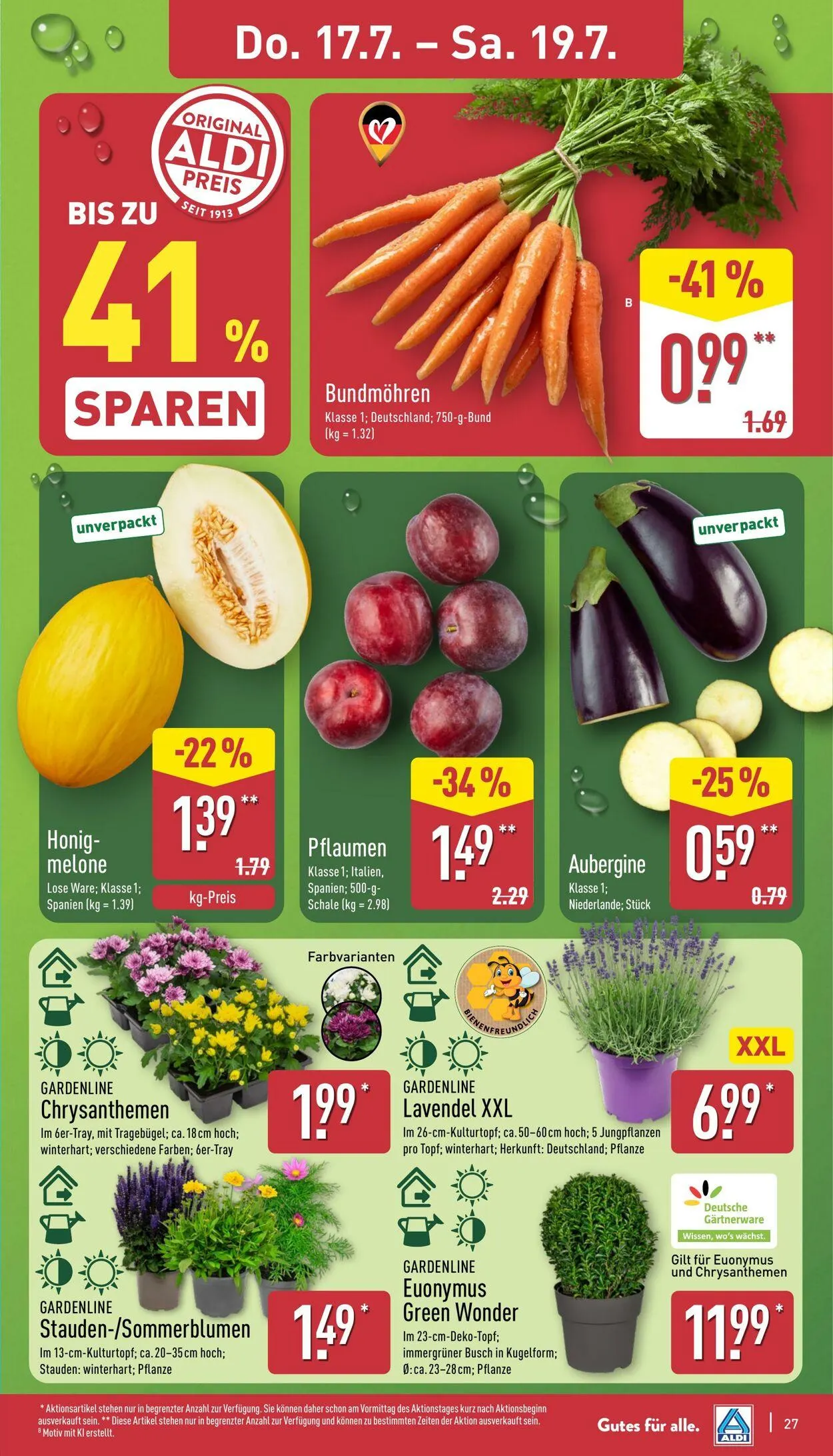 Aldi-Nord von 7. Juli bis 12. Juli 2025 - Prospekt seite 27